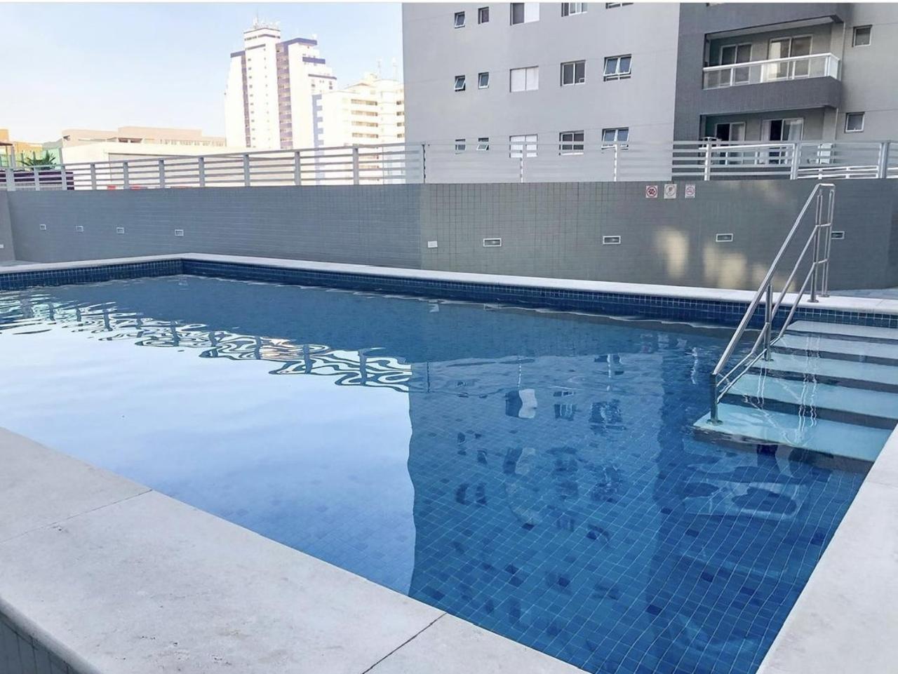 Apto Otima Localizacao A 100M Da Praia, Piscina, Ar Condicionado, Garagem E Portaria 24H Praia Grande  Extérieur photo